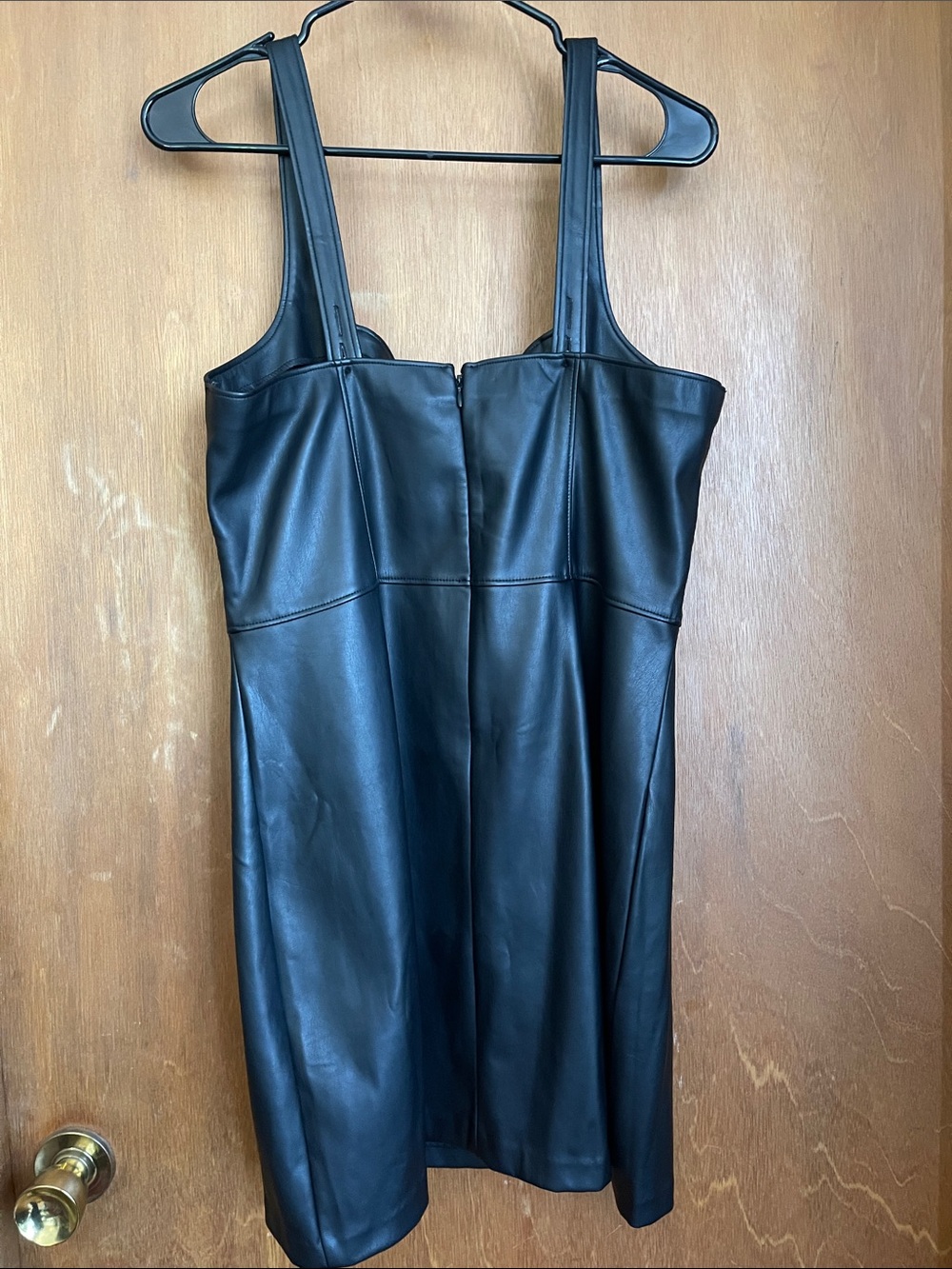 Abercrombie & Fitch Black Faux Leather Mini Dress - Picture 5 of 5